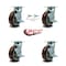 Service Caster 6 Inch Polyurethane Caster Set with Roller Bearings 4 Brake 2 Swivel Lock SCC SCC-30CS620-PPUR-TLB-BSL-2-TLB-2 - alternate 7